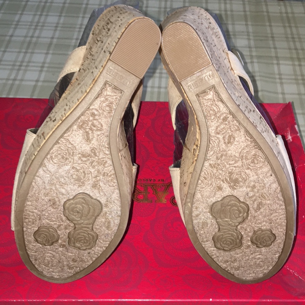 Carlos Santana “Malor” Cork Wedge Heel 👠 - Picture 2 of 6